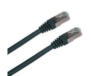 Patch cord FTP cat.5e 0,5 M čierny