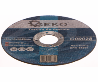 GEKO G00028 REZNÝ KOTÚČ NA KOV, 115X1,0X22,23MM