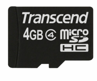 Transcend 4GB microSDHC (Class 4) pamäťová karta (bez ada...