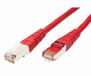 Patchkabel S / FTP, Cat.6, 2xRJ45, 1m červený