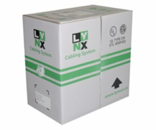 UTP kabel LYNX, Cat6, drát, LS0H, 305m box