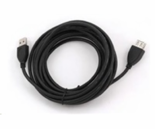 GEMBIRD Kabel USB 2.0 A-A prodlužovací 4,5m (černý, HQ s ...