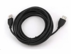 GEMBIRD Kabel USB 2.0 A-A prodlužovací 4,5m (černý, HQ s ferritovým jádrem)