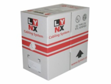 UTP kabel LYNX, Cat5E, drát, PVC, 305m box