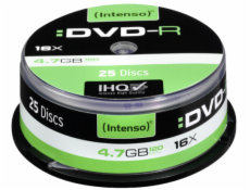 INTENSO DVD-R Cake Case 4,7GB 25ks