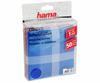 1x50 Hama CD/DVD           51067 Protective Sleeves coloured