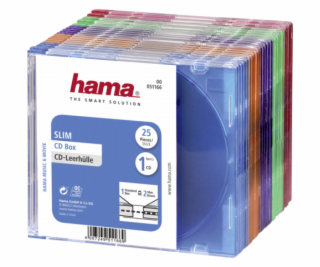 1x25 Hama CD-Sleeves   Slim Box coloured                 ...