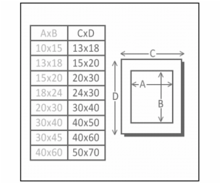 Deknudt S40AK1 P1          30x40 drevo biela s Passepartout