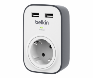 Belkin SurgeCube Überspannungss. zasuvka + 2xUSB 2,4A  BS...