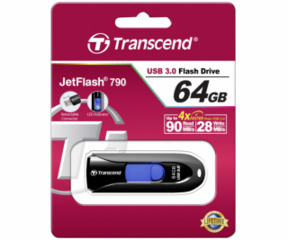 Transcend JetFlash 790      64GB USB 3.1 Gen 1 cierny