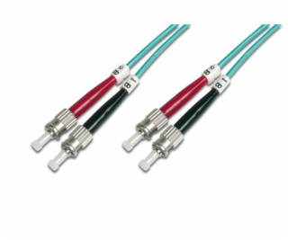 DIGITUS Fiber Optic Patch Cord, ST to ST, Multimode, OM3,...