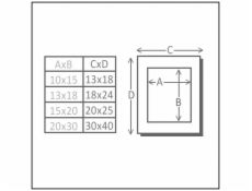 Deknudt S66KF1 P1          13x18 drevo biela s Passepartout