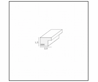 Deknudt S66KF1 P1          18x24 drevo biela s Passepartout