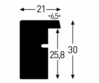 Nielsen Apollon cierna 21x29,7 drevo DIN A4           898...