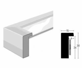 Nielsen Aura dub 18x24 drevo vrat. Passepartout 1134002