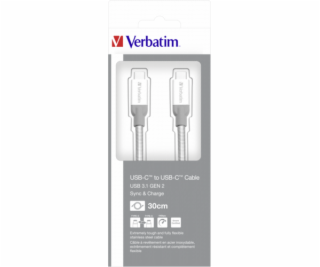 Verbatim Sync & Charge Stainless Steel USB-C na USB-C 3.1...