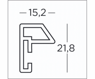 Walther Steel Style        20x30 plast strieborna ES030S