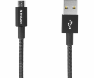 Verbatim Micro USB Cable Sync & Charge 100cm cierna