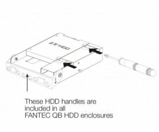 FANTEC QB-Bracket 25 pre 2,5  SSDs/HDDs