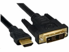 PREMIUMCORD Kabel HDMI - DVI 10m (M/M, zlacené kontakty, stíněný)