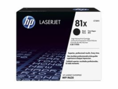 CF281X čierna tonerová kazeta s vysokou výťažnosťou HP 81X LaserJet