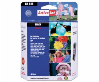 ActiveJet Ink cartridge HP 6615 Bk ref no15 - 42 ml AH-615