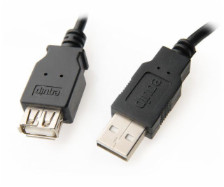 equip USB 2.0 predlžovací A-&gt; A 1,8 m M / F, čierny