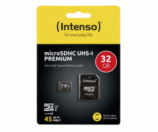 Intenso microSDHC karta     32GB Class 10 UHS-I Premium