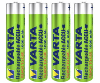 1x4 Varta Rechargeable Aku AAA NiMH 100