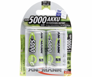 1x2 Ansmann maxE NiMH Aku Mono D 5000 mAh          5030922