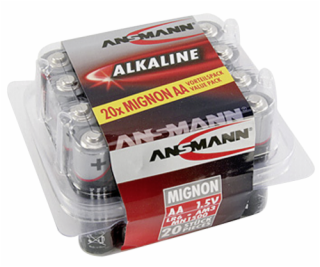 1x20 Ansmann Alkaline Mignon AA LR 6 red-line Box