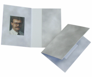 1x100 Daiber Folders Passport Photograph, grey, 31x42 mm