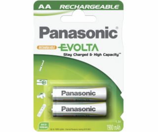 1x2 Panasonic Aku NiMH Mignon AA 1900 mAh Ready to Use