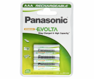 1x4 Panasonic Aku NiMH Micro AAA 750 mAh baterie