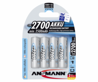 1x4 Ansmann rech. battery 2700 Mignon AA 2500 mAh