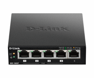 D-Link 5-Port Fast Ethernet PoE Desktop Switch - DES-1005PE