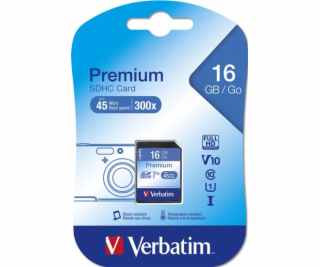 SDHC 16GB CLASS 10 VERBATIM