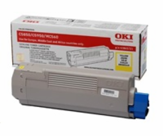 43865721 OKI Toner yellow pre C5850/5950 6000stran