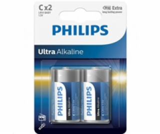 Philips batérie C ExtremeLife +, alkalická - 2ks