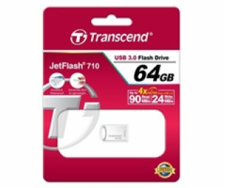 TRANSCEND USB Flash Disk JetFlash®710S, 64GB, USB 3.0, Si...