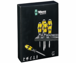 WERA 932/6 Kraftform Screwdriver Set with Rack