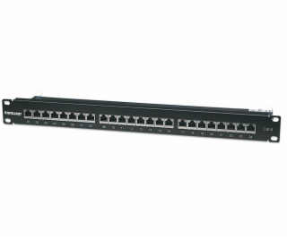 Intellinet Patch panel 24port Cat6, STP, čierny