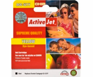 ActiveJet Ink cartridge Canon CLI-521Y (WITH CHIP) ACC-521Y