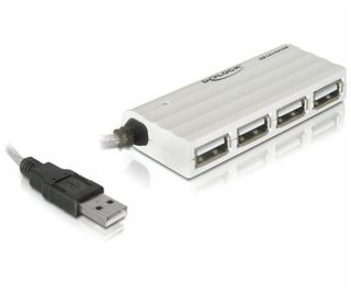 DeLock externú slim USB 2.0 hub 4portový