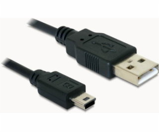 DeLock kábel USB 2.0 A-samec&gt; USB mini-B 5-pin samec, ...