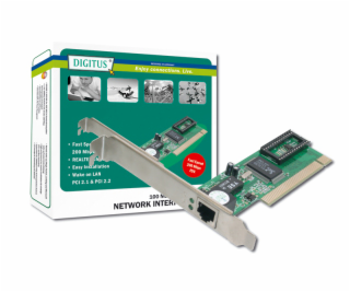 Digitus Fast Ethernet PCI Card 10/100Mbit Realtek WOL