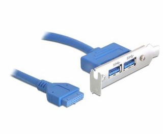 DeLock záslepka 1x interný 19pin USB 3.0&gt; 2 x USB 3.0-...