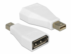 DeLock adaptér DisplayPort mini samec&gt; DisplayPort samice, biely