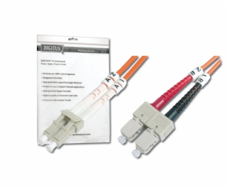 DIGITUS Fiber Optic Patch Cord, LC to SC, Multimode 50/12...