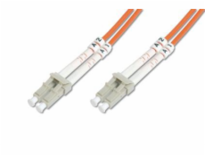 DIGITUS Fiber Optic Patch Cord, LC to LC, Multimode, OM2, 50/125 µ, Duplex Length 3m